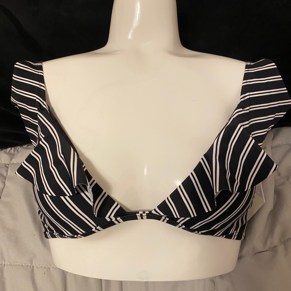 Nautical bathing suit bikini top